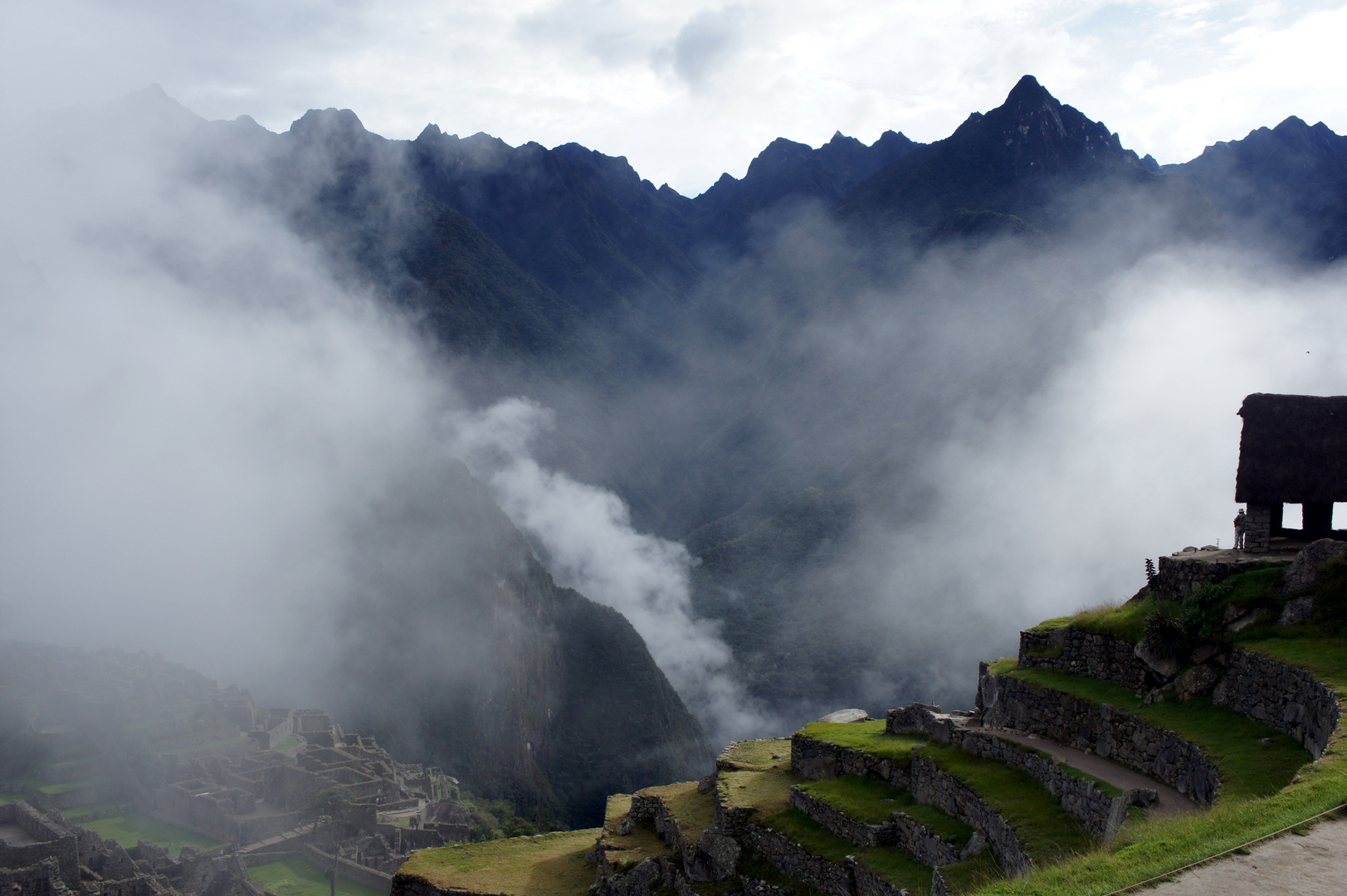 Machu Picchu im Nebel