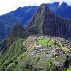 Machu Picchu vom Berg gesehen