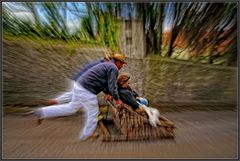 Madeira 2016:  Funchal- Korbschlittenfahrt von Monte