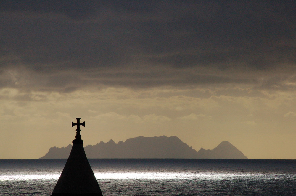 Madeira bei Morgen-Nacht