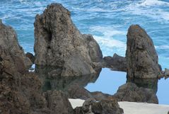 Madeira, Steine, Strand, Meer