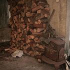 madera hacha chimenea