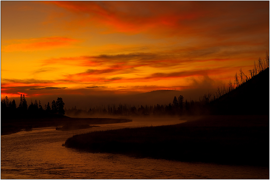 Madison River am frühen morgen