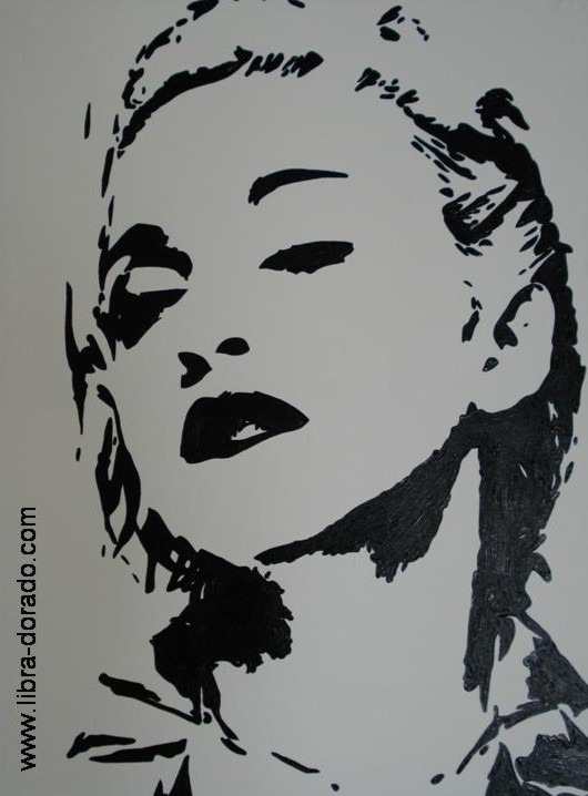 Madonna IV (Pop Art Gemälde - Handgemalt)