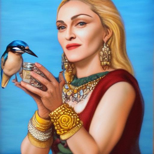 Madonna mit Eisvogel