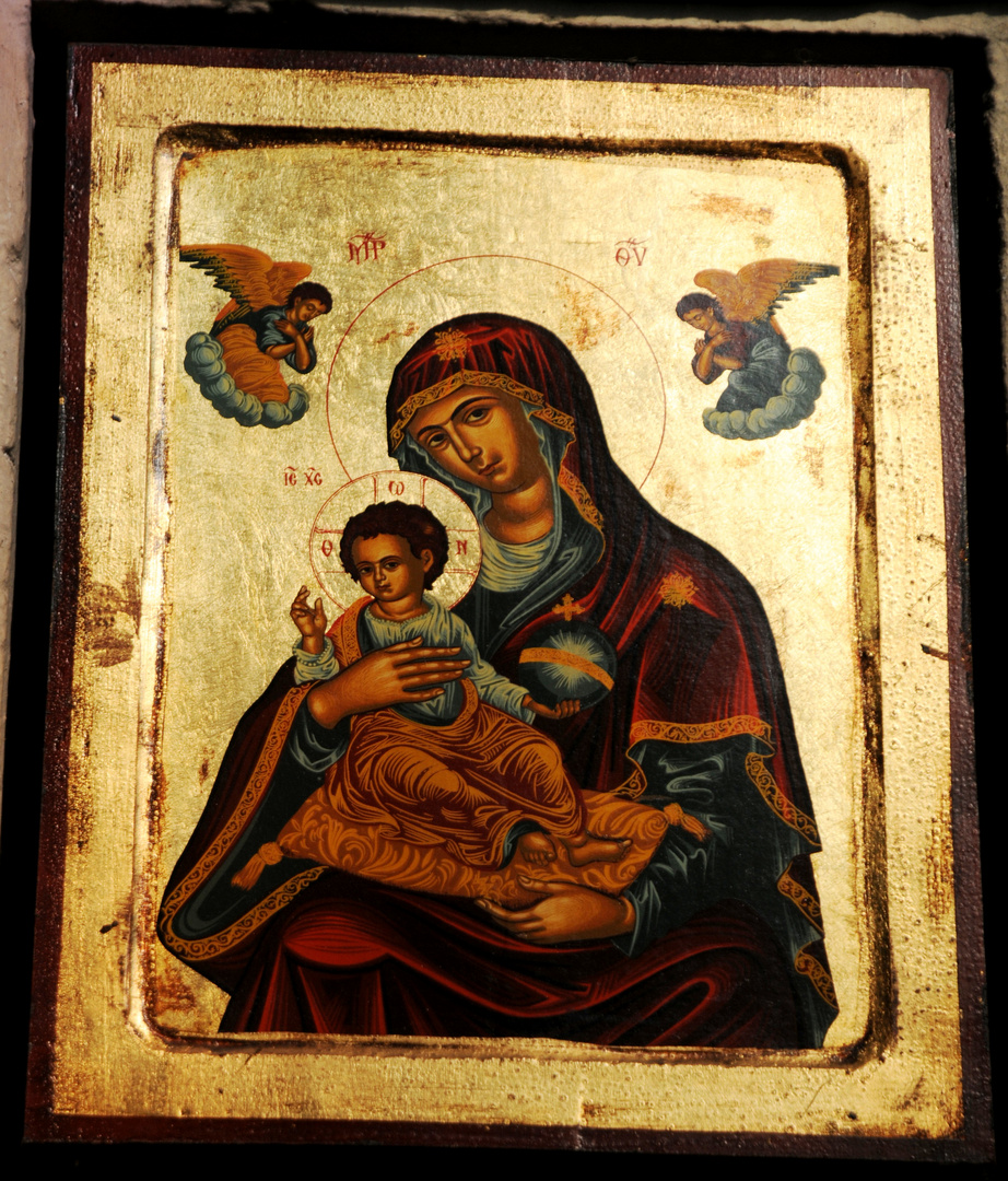 Madonnenbild in der Kirche von Münster Maienfeld