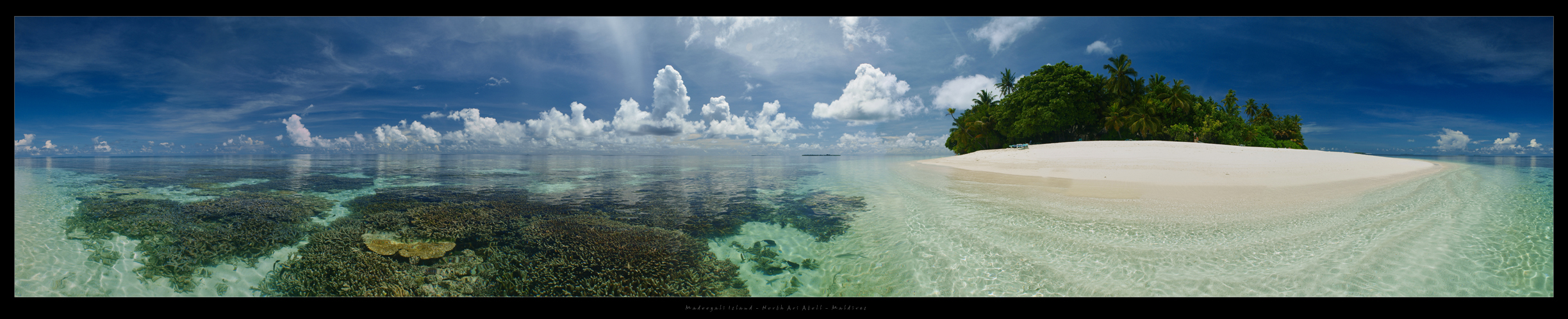 Madoogali Island Pano - North Ari (Alifu) Atoll - Maldives 2012