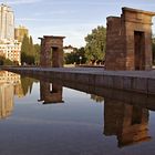 Madrid ... Abends am Templo de Debod ...