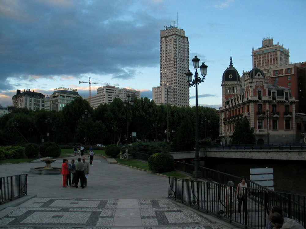 Madrid at the evening