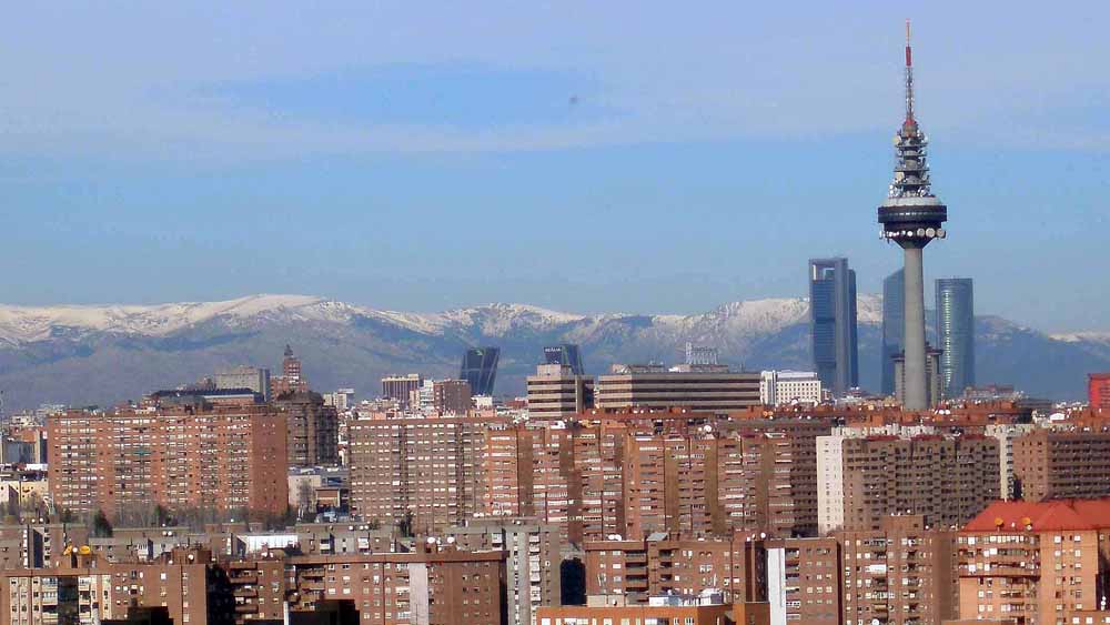 Madrid desde el "Parque de las Tetas" en Vallecas