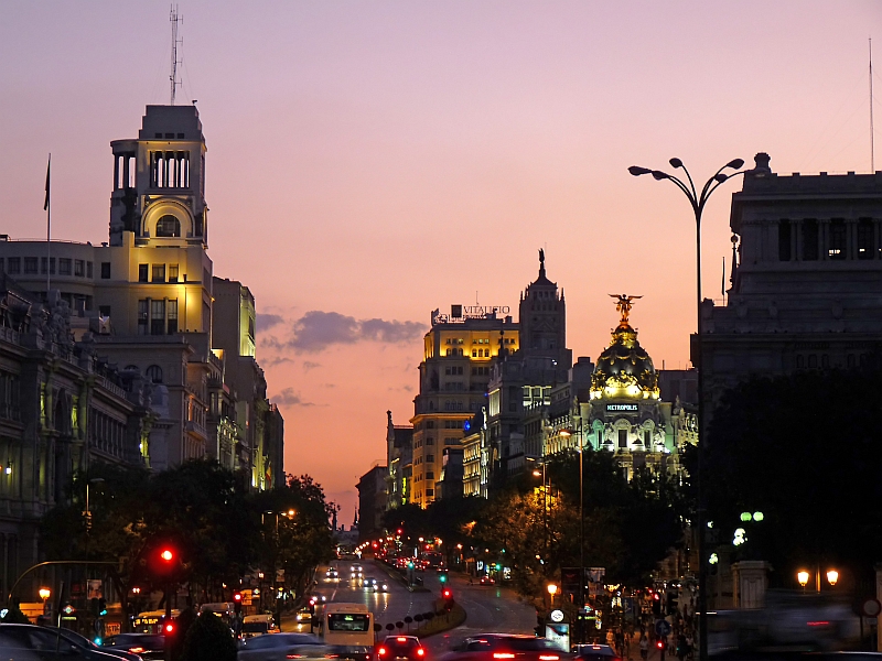 Madrid im Abendlicht