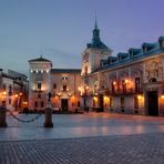 Madrid. Plaza de la villa noche