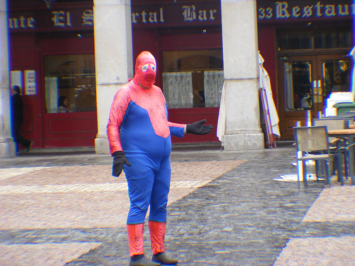 Madrid Plaza Mayor-- Spiderman for ever