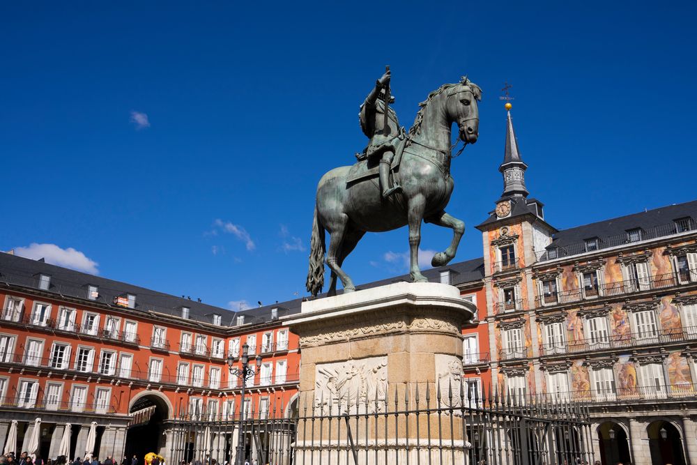 Madrid, Reiterstatue König Philipp III