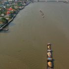 Mae Nam Chao Praya from the view of a bird