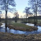 Mäandernder Flußlauf im Frankenwald