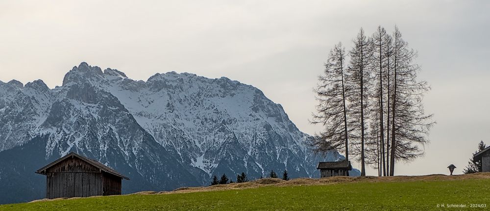 Mächtig erhebt sich das Karwendel