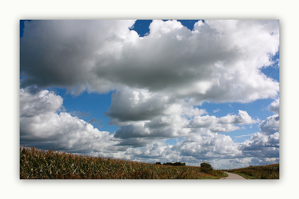 Mächtige wremer Wolken