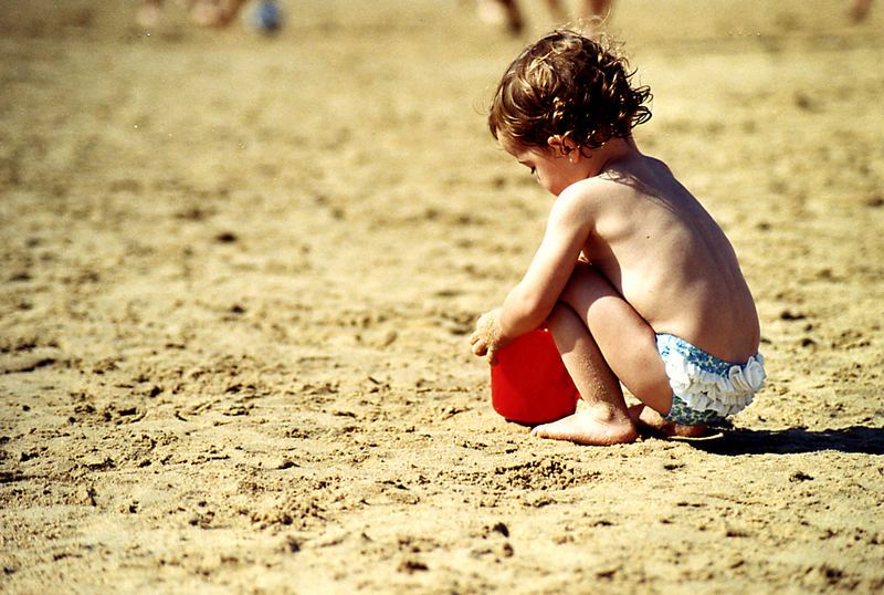 mädchen am strand