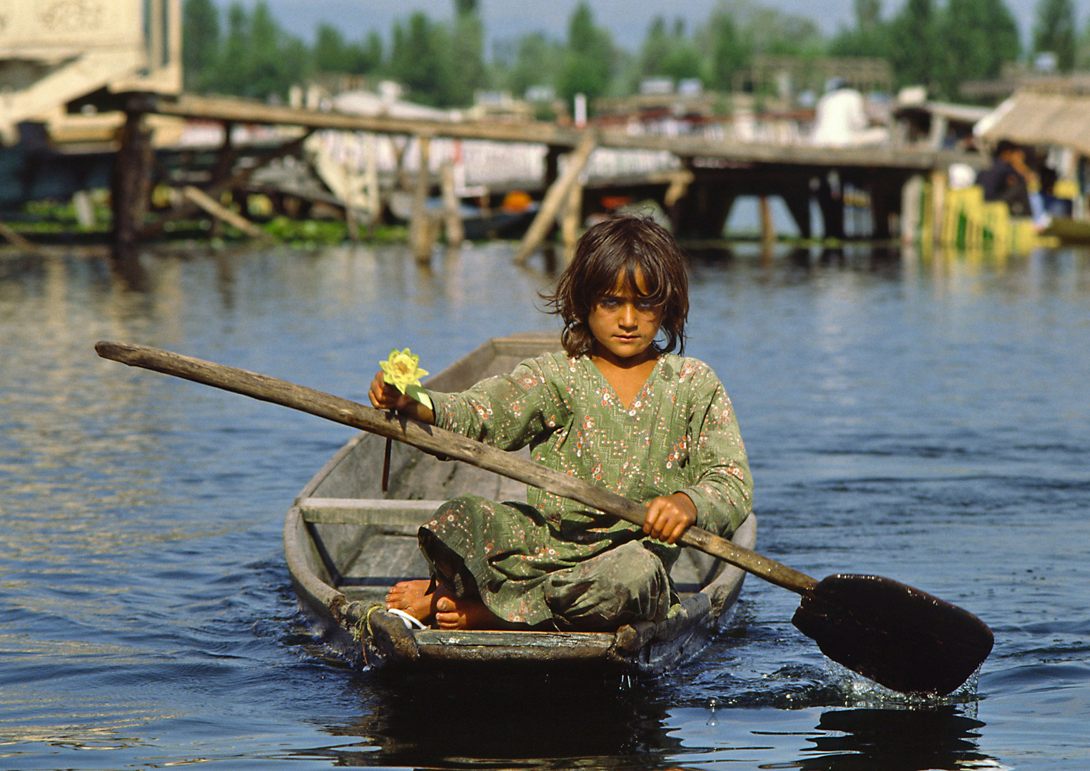 Mädchen auf dem Boot