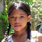 Mädchen auf Mantigue Island, Camiguin vor Mindanao