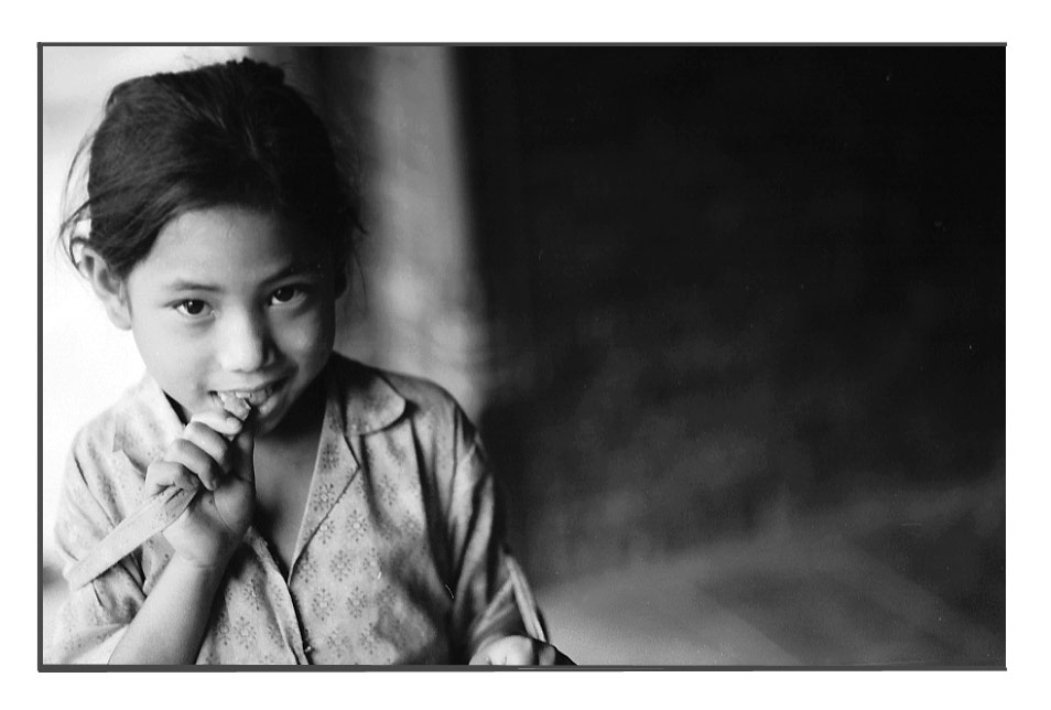 Mädchen aus Bhaktapur, Tal von Kathmandu, Nepal