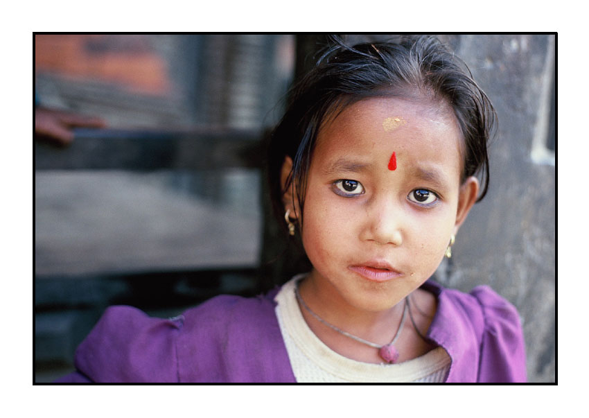 Mädchen aus Bhaktapur, Tal von Kathmandu, Nepal