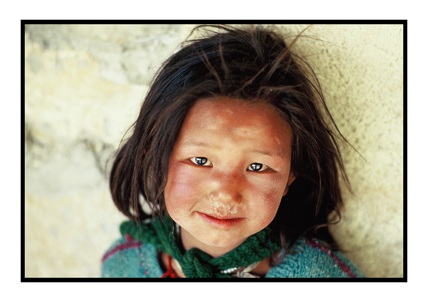 Mädchen aus Dankar, Spiti, Indischer Himalaya
