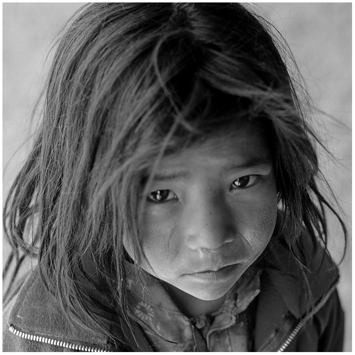 Mädchen aus Dankhar, Spiti, Indischer Himalaya 03
