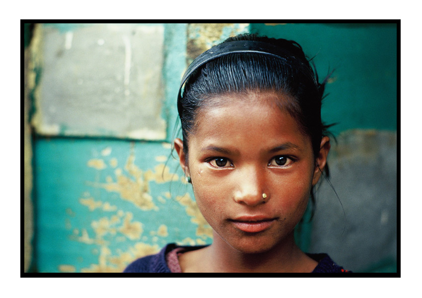 Mädchen aus Kalpa, Kinnaur, Indien