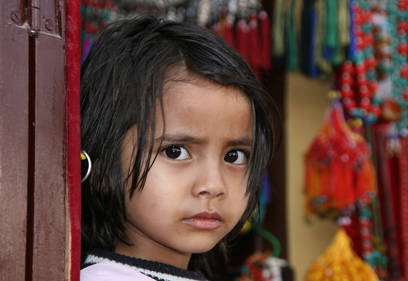 Mädchen aus Kathmandu (Bodnath).