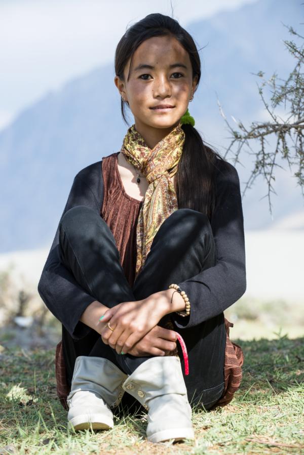 Mädchen aus Ladakh (indien)