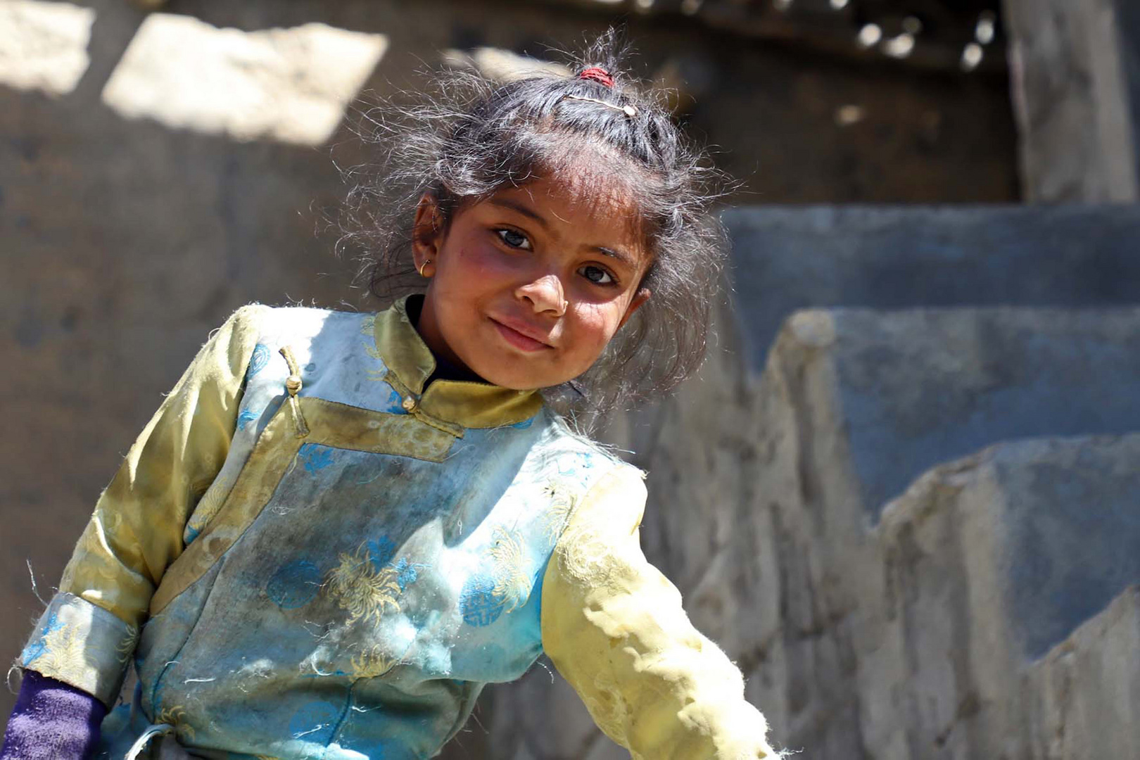 Mädchen aus Upper Mustang, Nepal