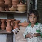 Mädchen im Kambodscha - Dorf neben dem Tonle Sap 2008