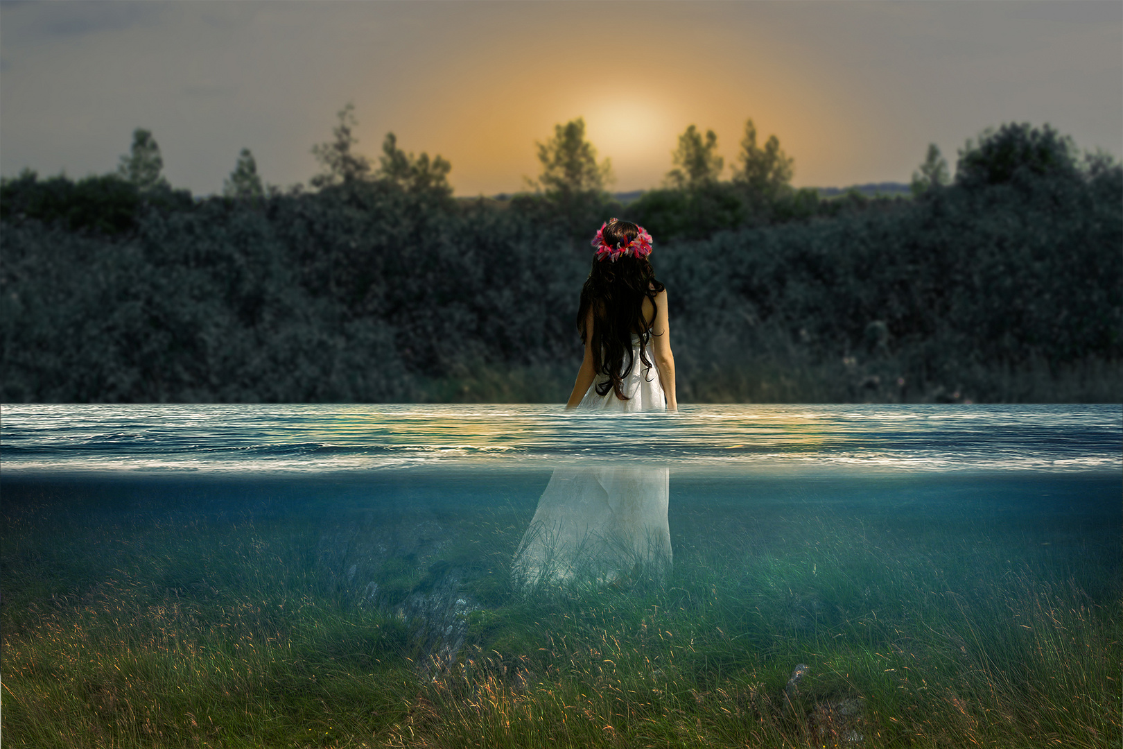 Mädchen im Wasser