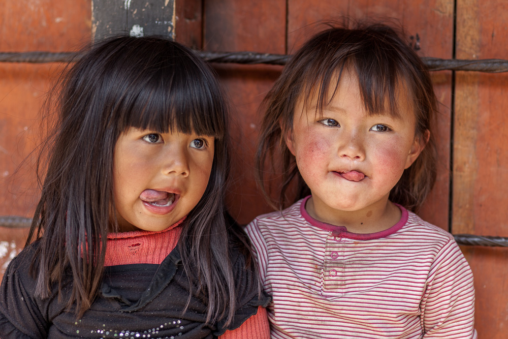 Mädchen in Bhutan