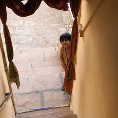 Mädchen in Jaisalmer