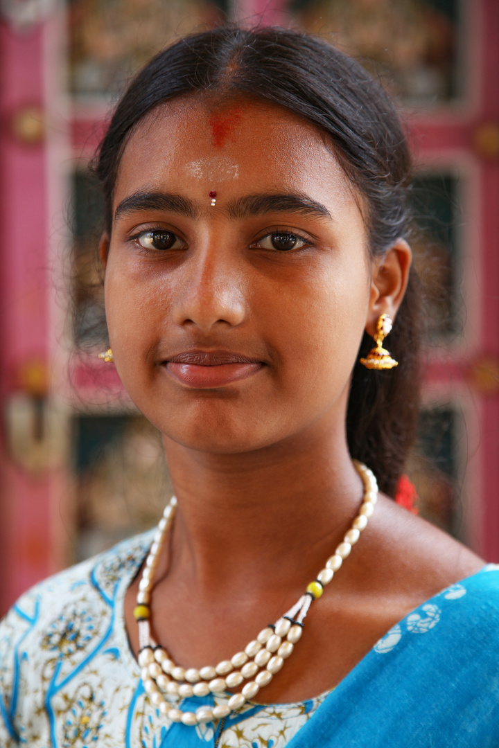 Mädchen in Madurai