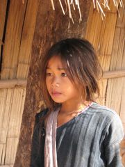 Mädchen in Nord-Laos