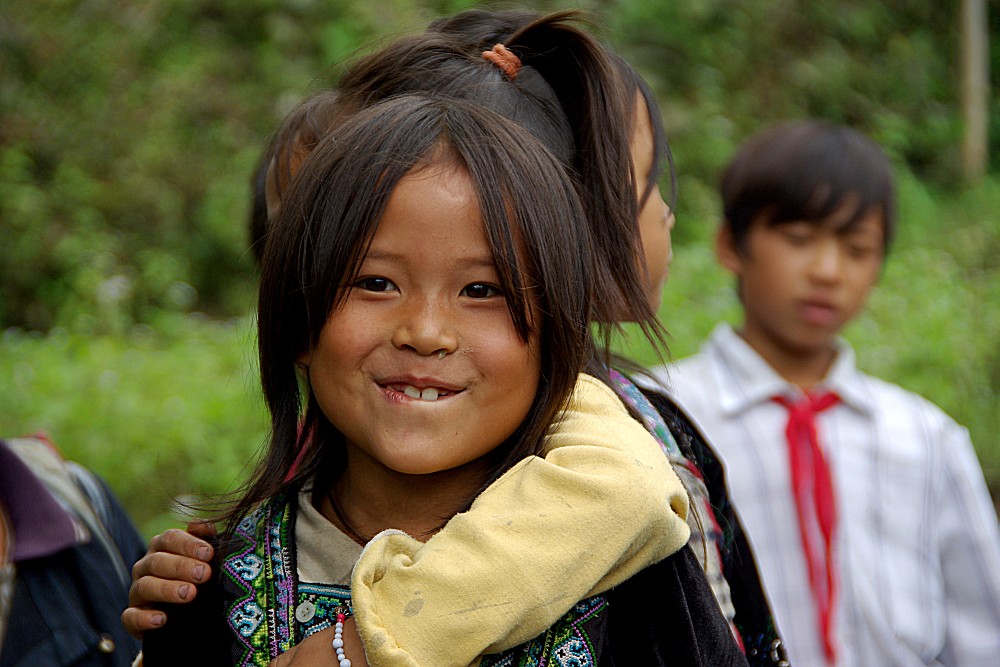 Mädchen in Sa Pa, Vietnam