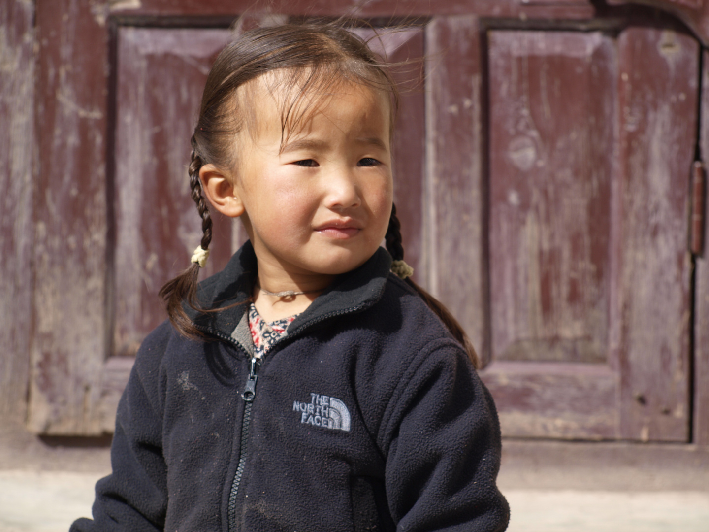 Mädchen in Upper Mustang