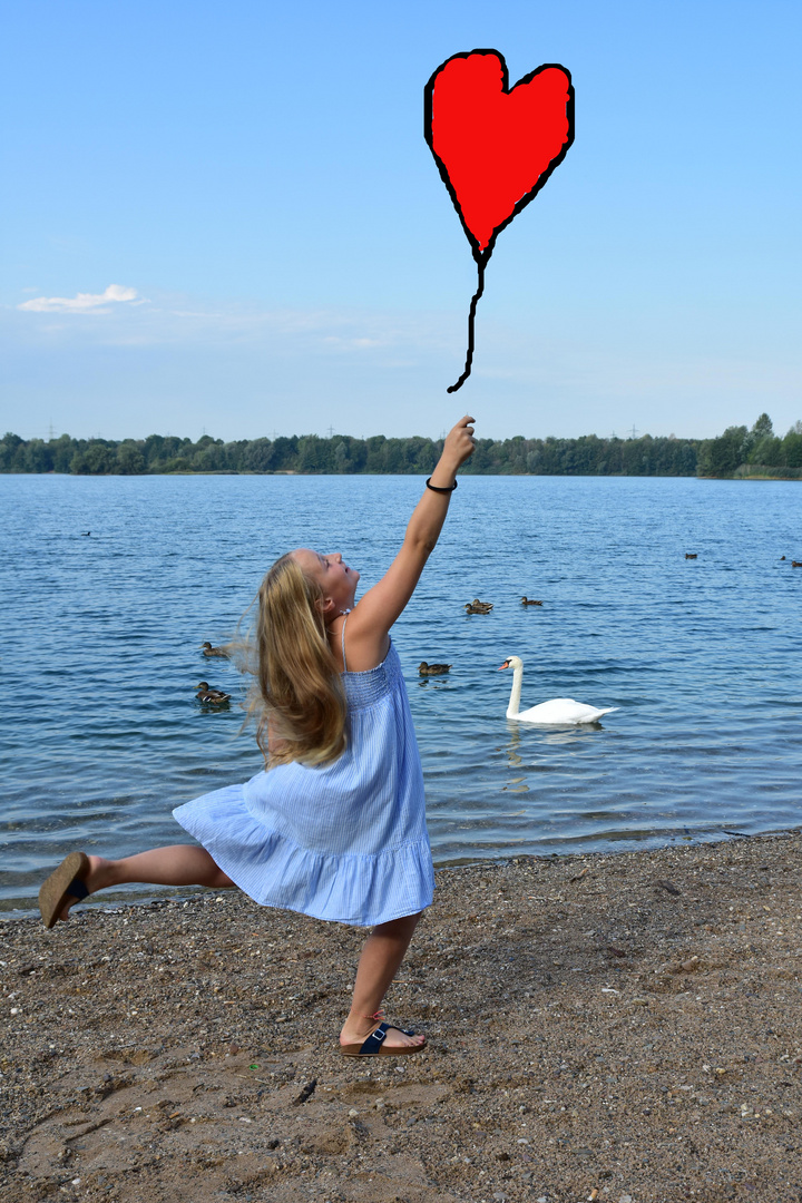 Mädchen mit Ballon