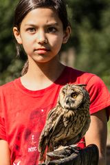 Mädchen mit Eule (Hedwig? Nein, die ist ja weiß!)