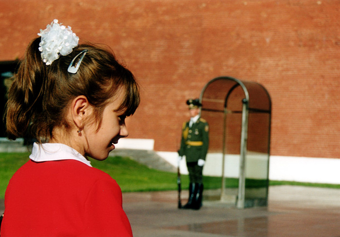 Mädchen und Soldat, Moskau