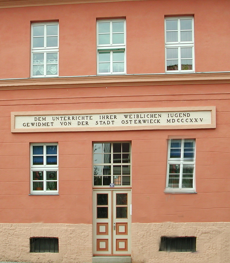 Mädchenschule von 1825 in Osterwieck.