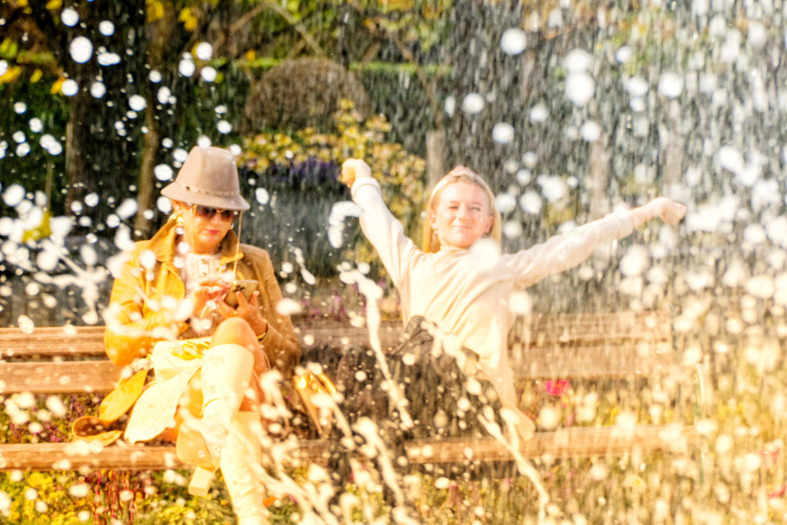 Mädelstreff beim Springbrunnen