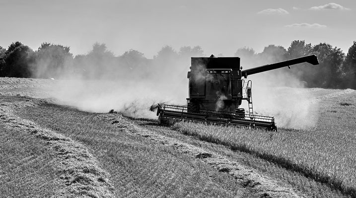Mäharbeiten sind schon eine staubige Angelegenheit…
