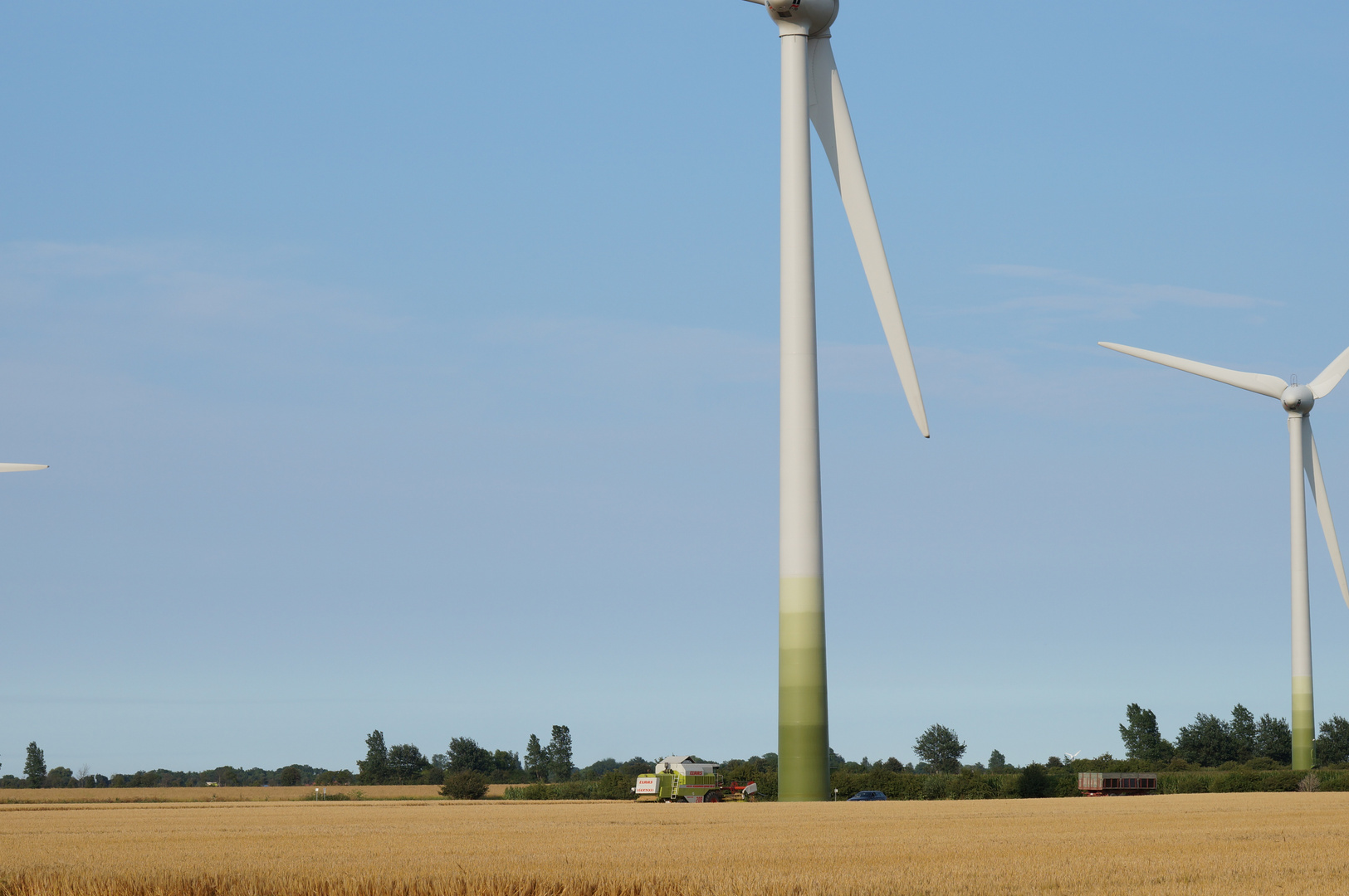 Mähdrescher kann auch klein wirken