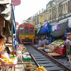 Maeklong Railway Market in Bangkok