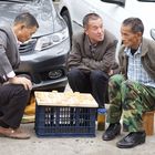 Männer beim: Chinese Chess